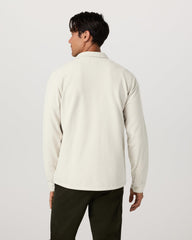 Vuori Aspen Shirt Jacket Men's Mushroom Fleece Shirt Jacket