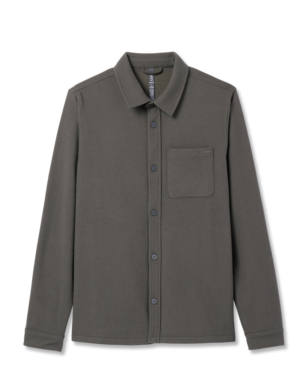 Vuori Beldon Shirt Jacket Knit Twill Oregano