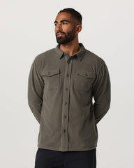 Vuori Aspen Shirt Jacket Men's Root Fleece Shirt Jacket