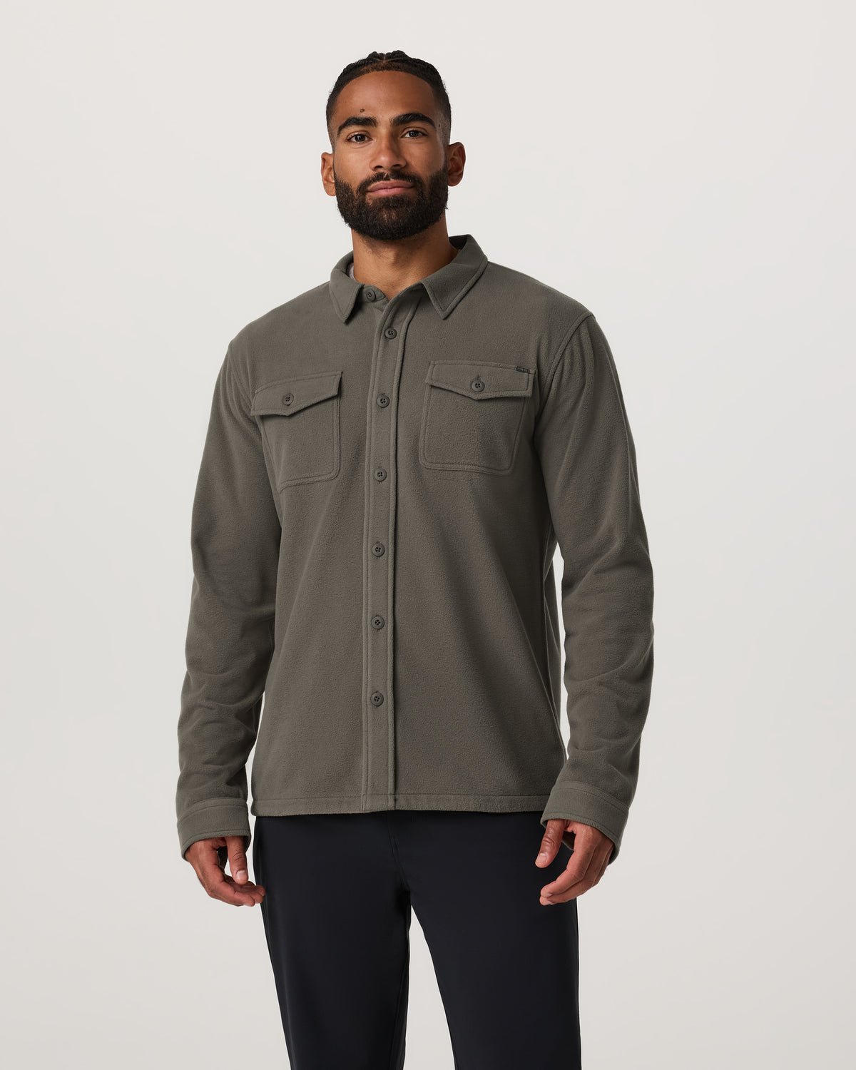 Vuori Aspen Shirt Jacket Men's Root Fleece Shirt Jacket
