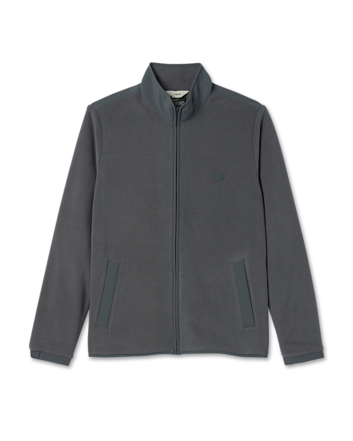 Vuori Aspen Full Zip Jacket Dark Pewter Fleece Jacket