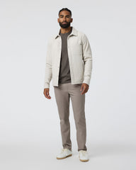 Vuori Beldon Shirt Jacket Knit Twill Oatmeal