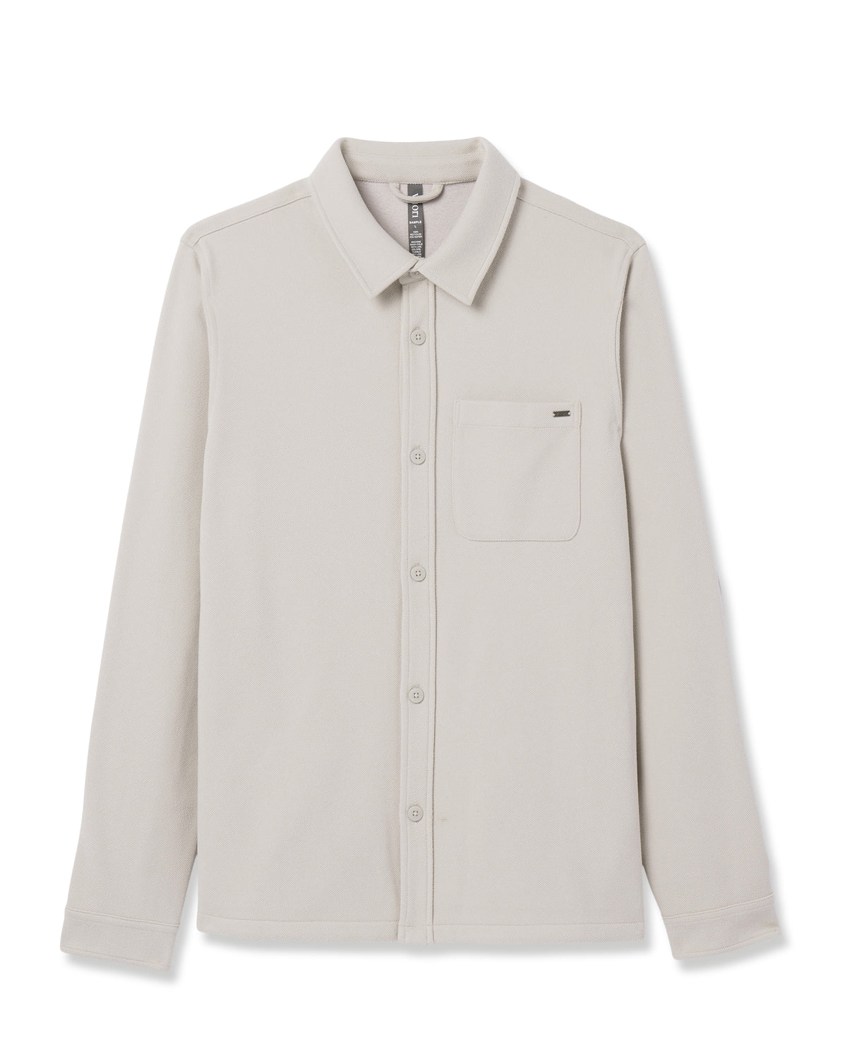 Vuori Beldon Shirt Jacket Knit Twill Oatmeal
