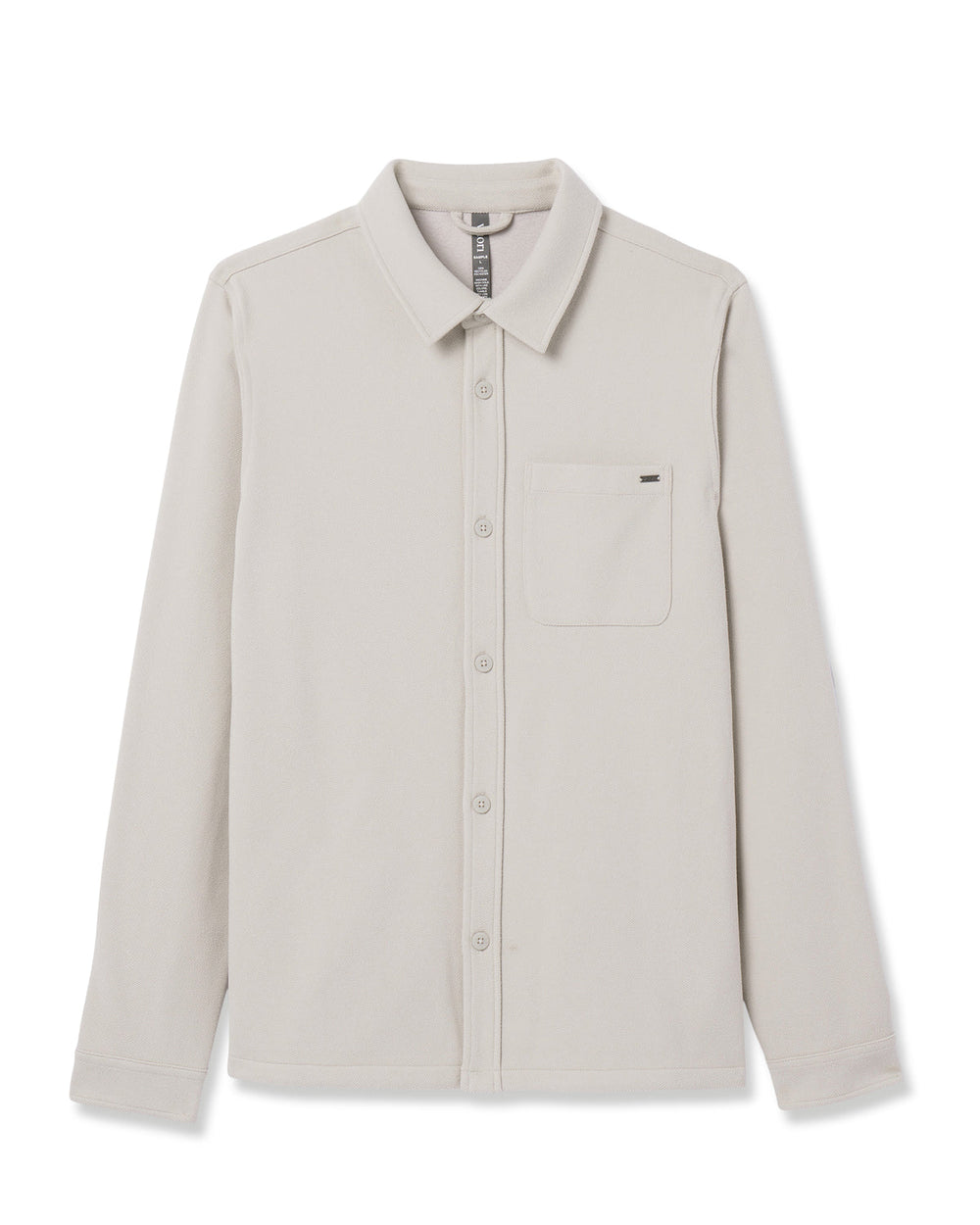 Vuori Beldon Shirt Jacket Knit Twill Oatmeal