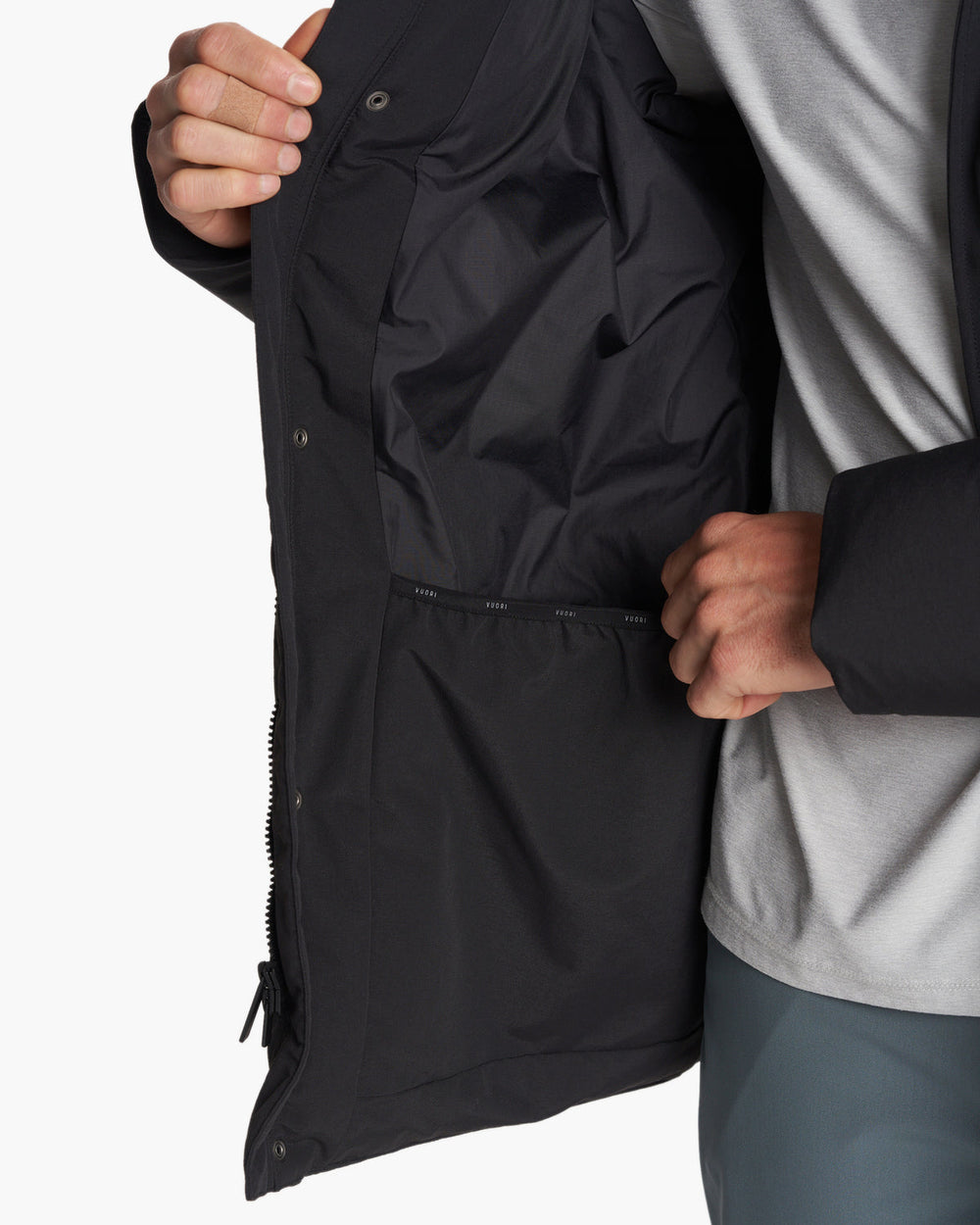 Vuori Northmost Insulated Parka Men's Black Down Parka