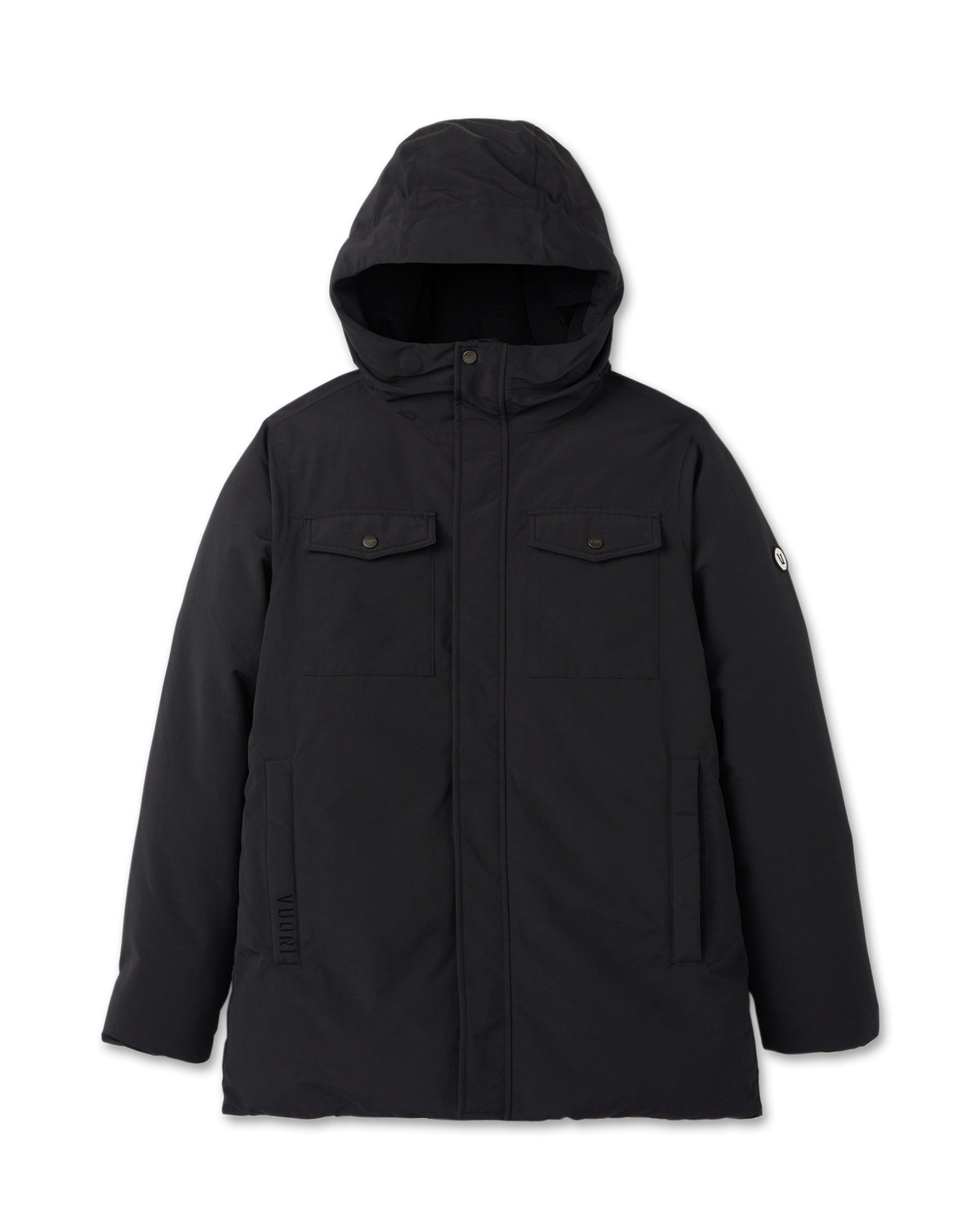 Vuori Northmost Insulated Parka Men's Black Down Parka