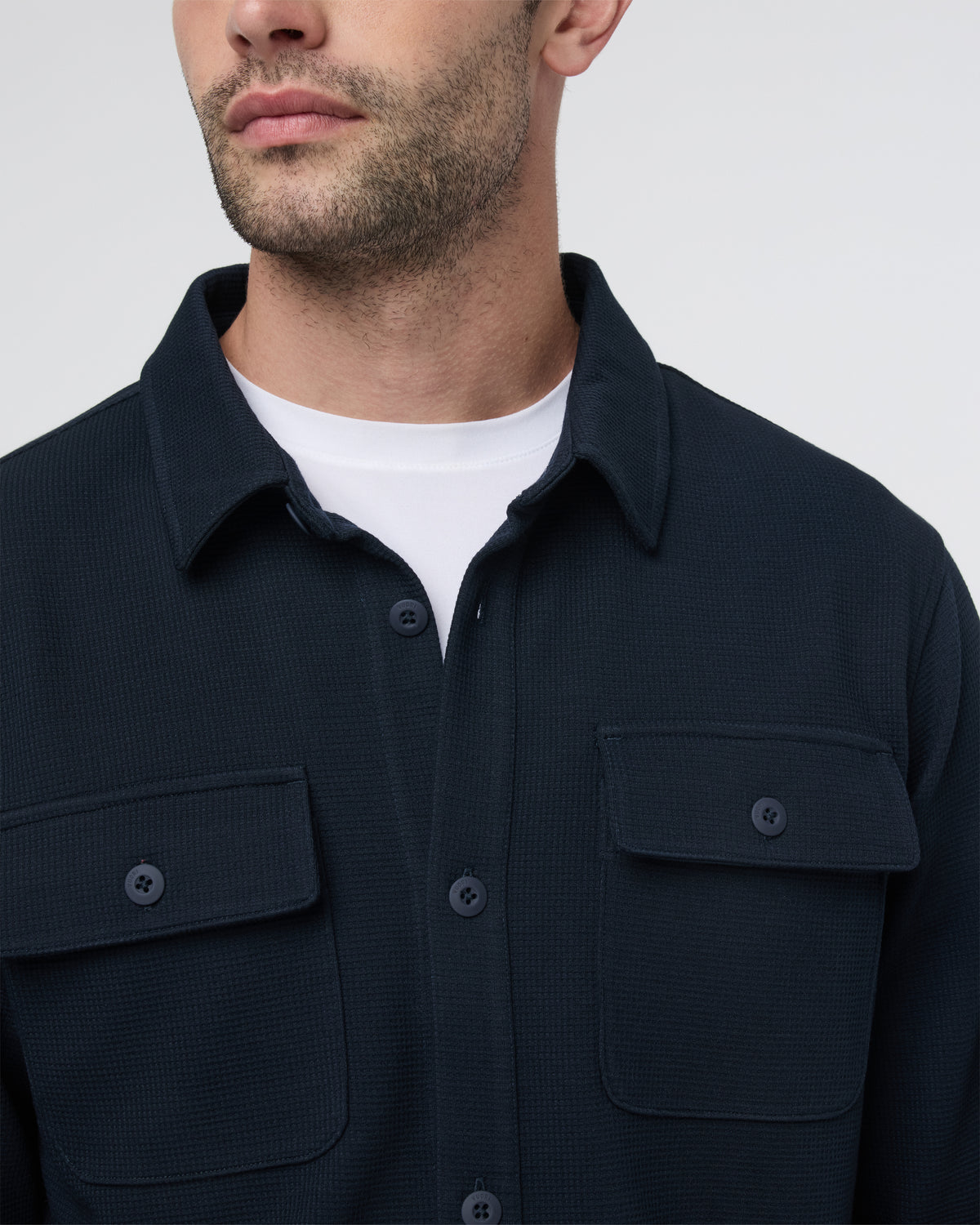 Vuori Waffle Shirt Jacket Ink