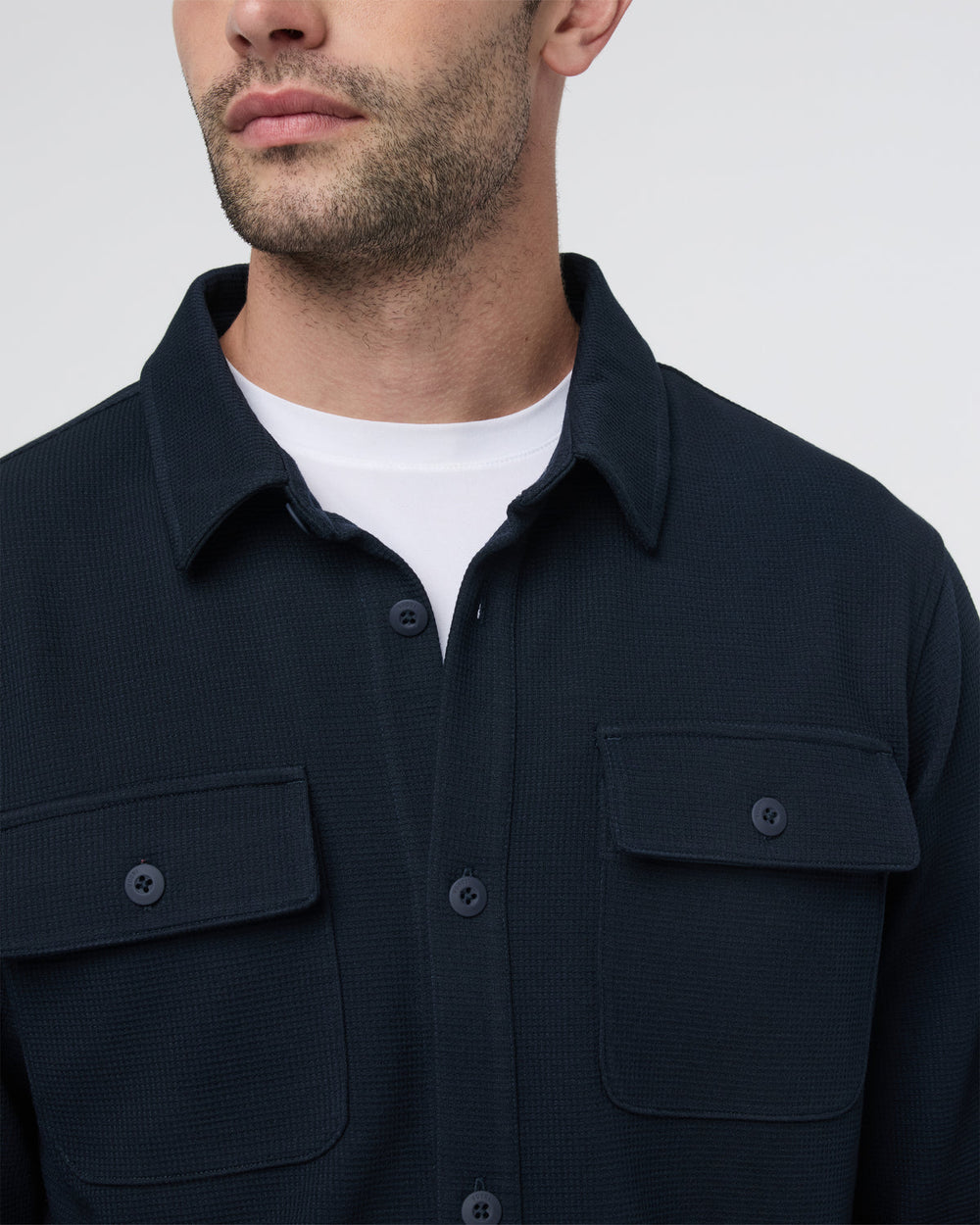 Vuori Waffle Shirt Jacket Ink