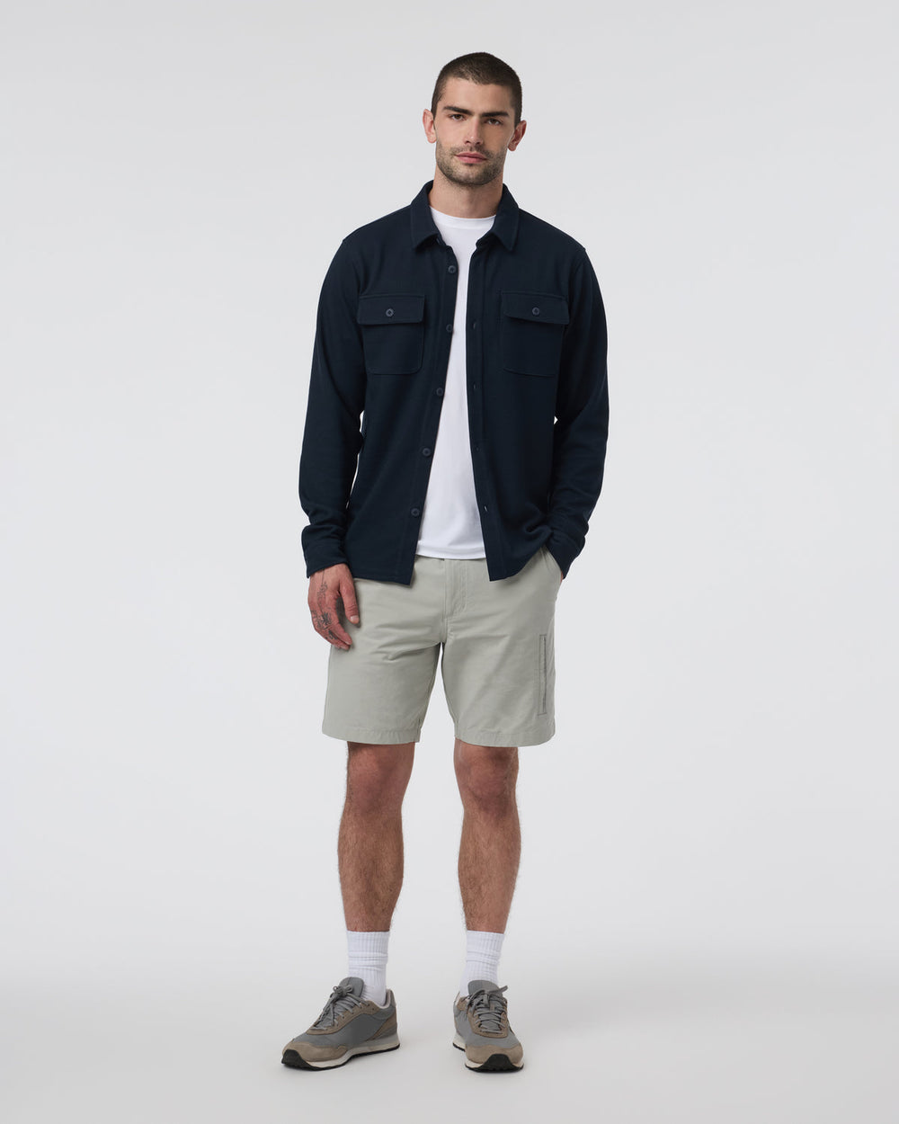 Vuori Waffle Shirt Jacket Ink