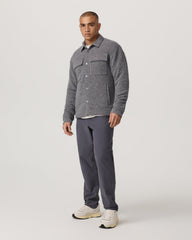 Vuori Plymouth Wool Shirt Jacket Men's Heather Grey Jacket