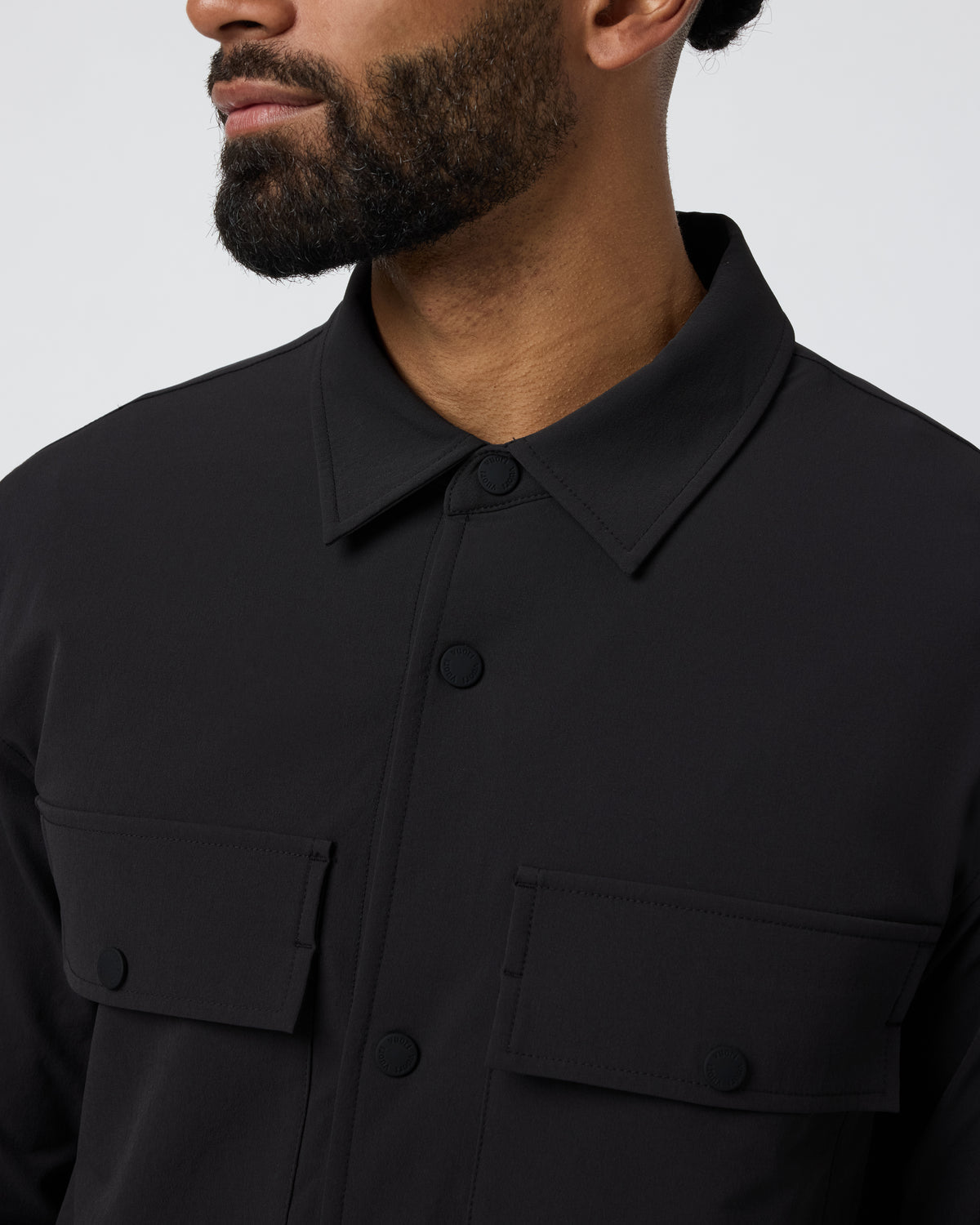 Vuori Lawson Tech Shirt Jacket Black