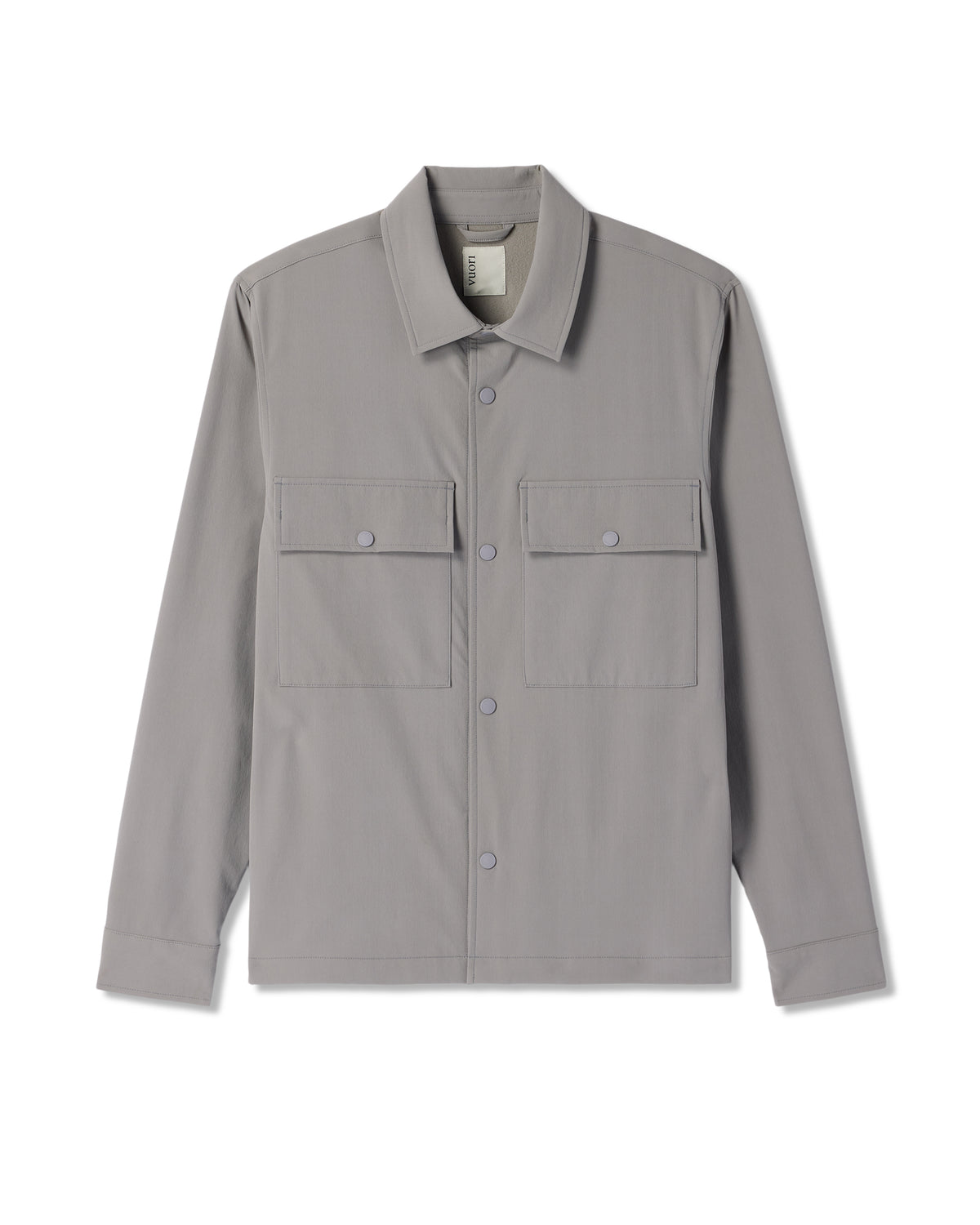Vuori Lawson Tech Shirt Jacket Men's Shiitake Shirt Jacket