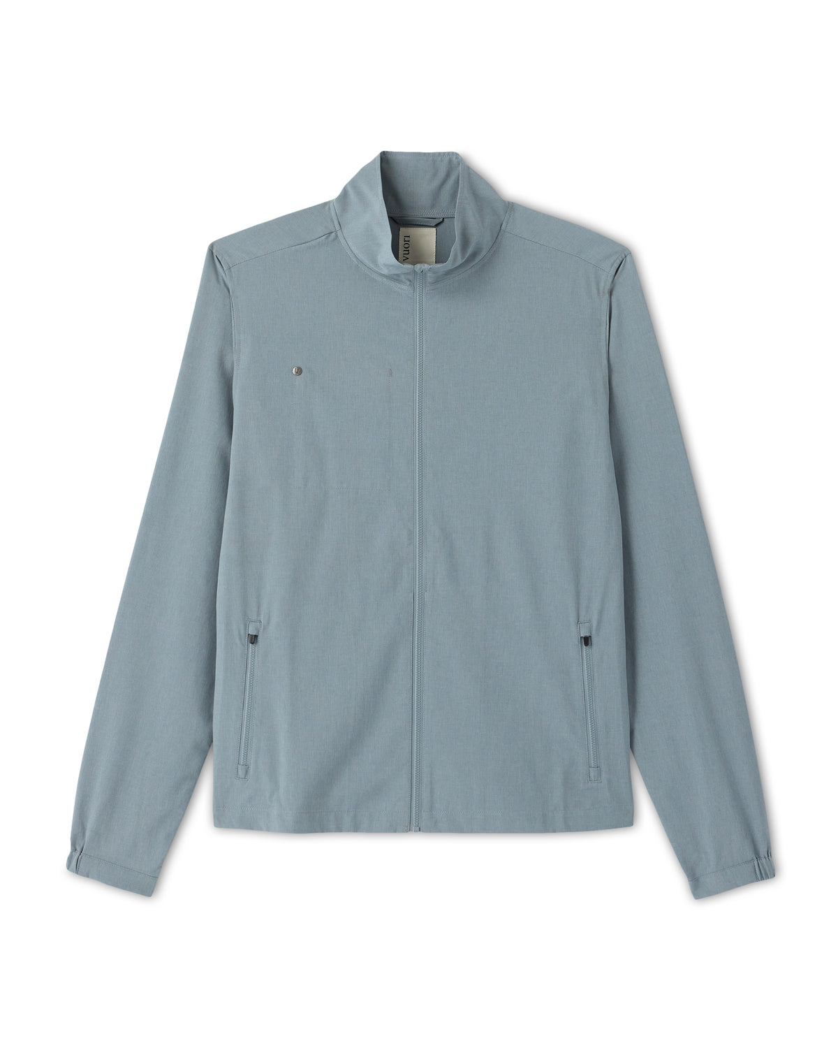 Vuori Venture Track Jacket Dusty Blue Linen Texture
