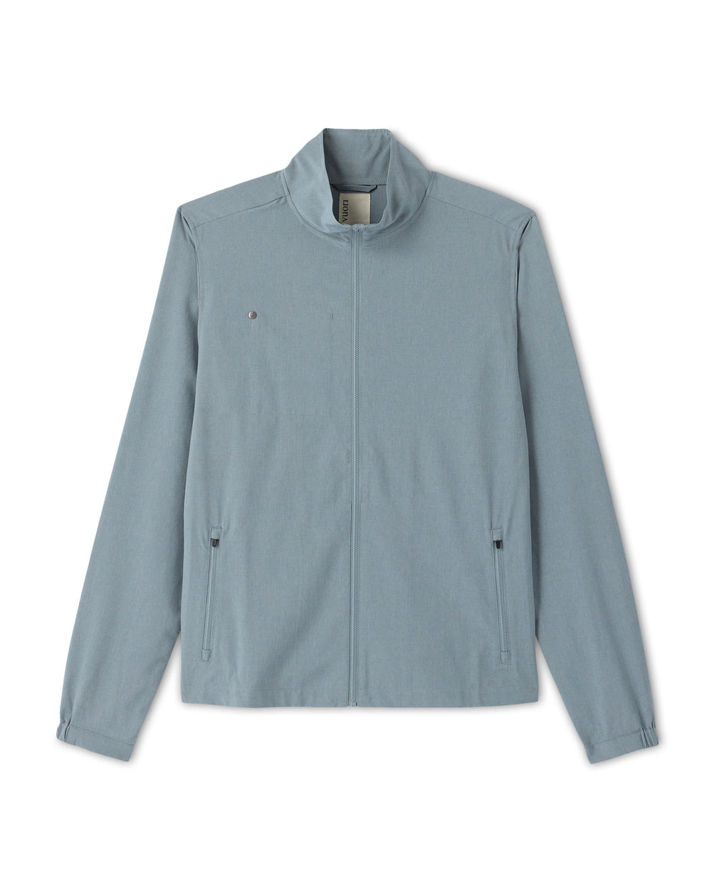 Vuori Venture Track Jacket Dusty Blue Linen Texture