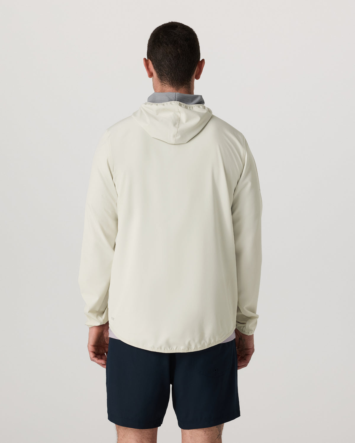 Vuori Outdoor Trainer Shell Men's Winter Grey Hooded Jacket