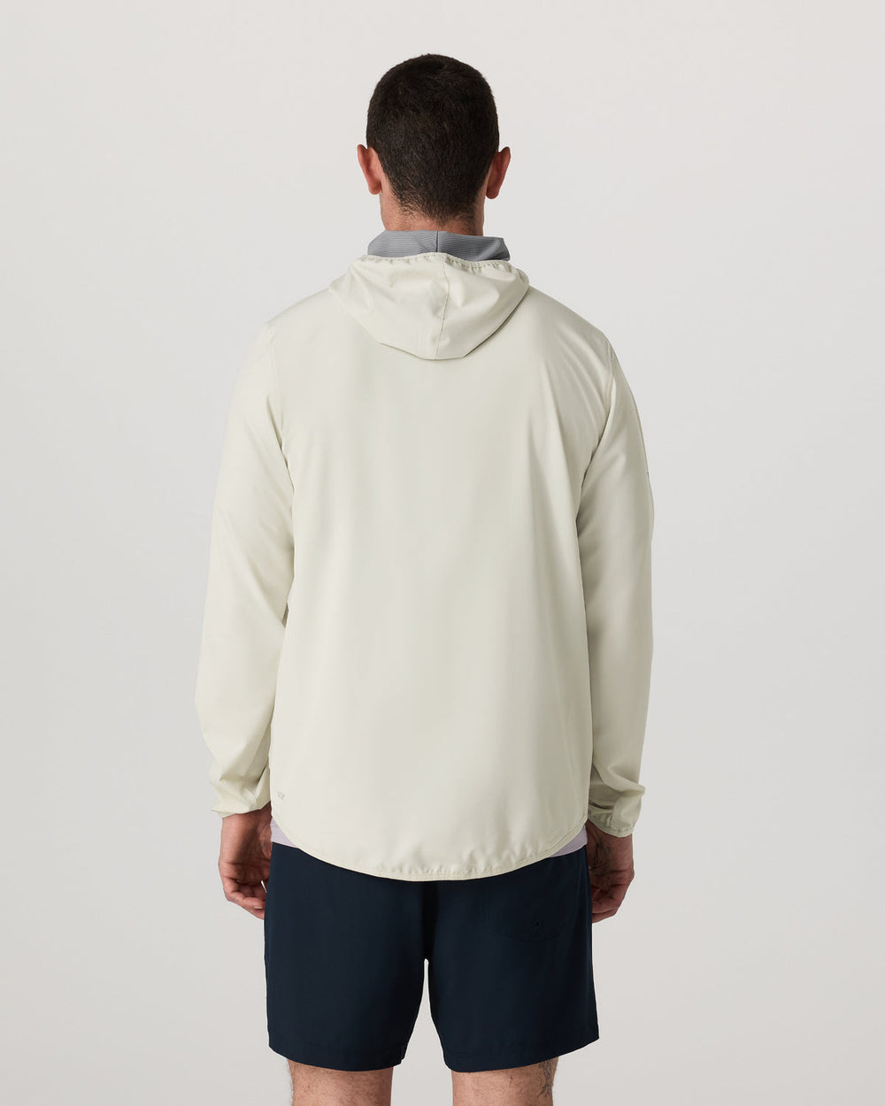 Vuori Outdoor Trainer Shell Men's Winter Grey Hooded Jacket