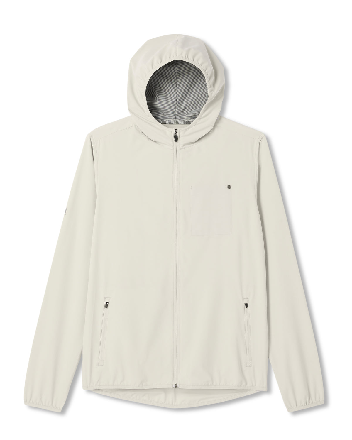 Vuori Outdoor Trainer Shell Men's Winter Grey Hooded Jacket