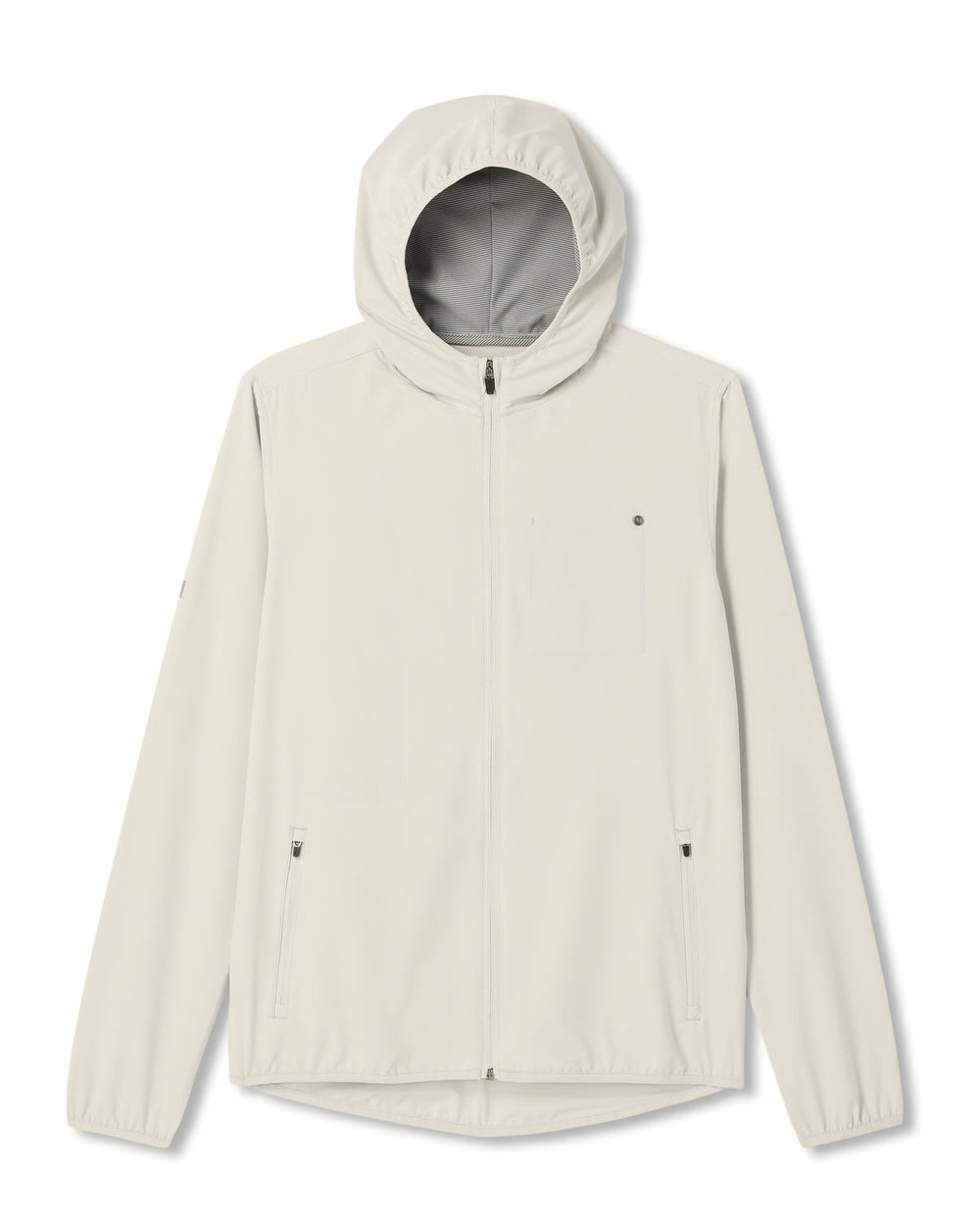 Vuori Outdoor Trainer Shell Men's Winter Grey Hooded Jacket