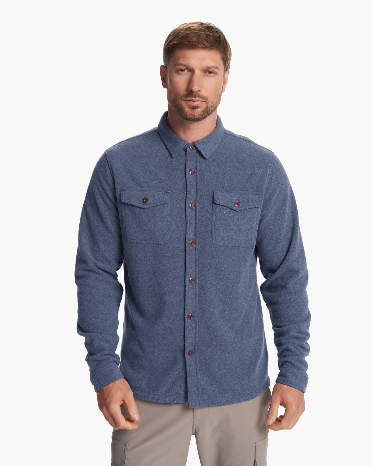 Vuori Aspen Shirt Jacket Azure Heather