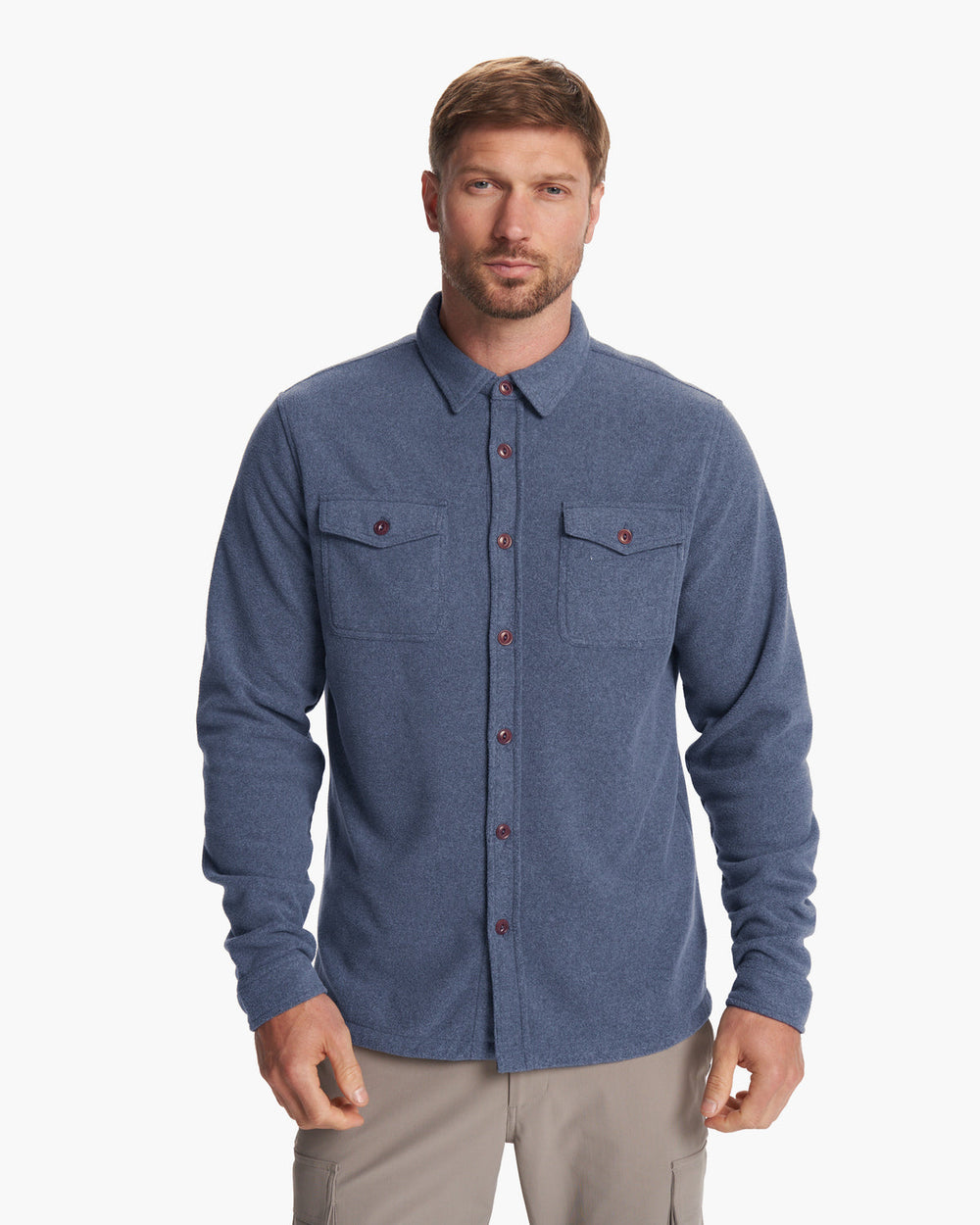 Vuori Aspen Shirt Jacket Azure Heather