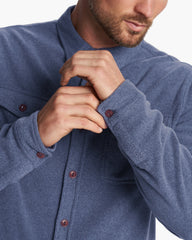 Vuori Aspen Shirt Jacket Azure Heather