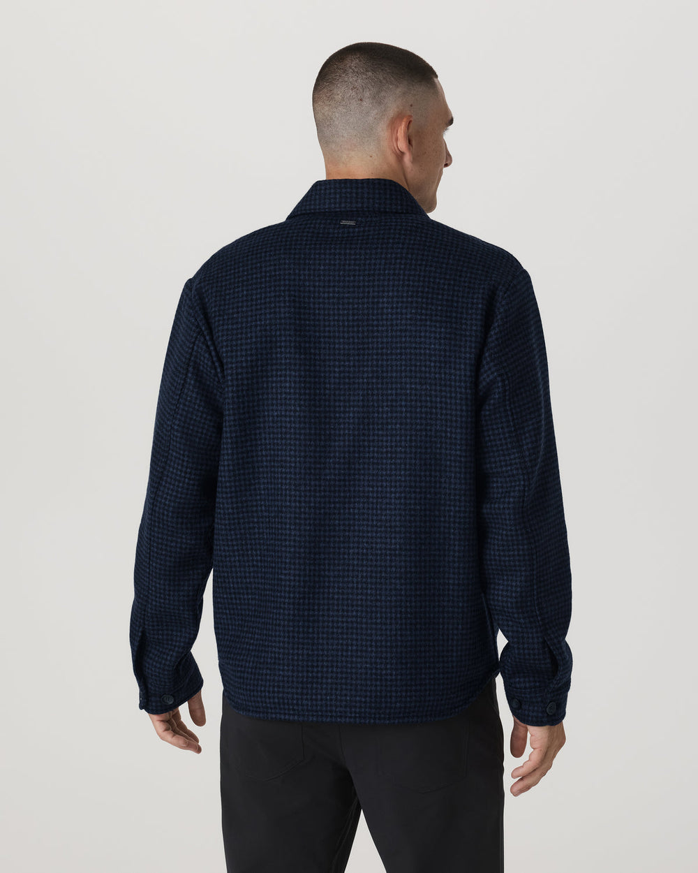 Vuori Ridge Natural Shirt Jacket Men's Navy Button-Up Jacket