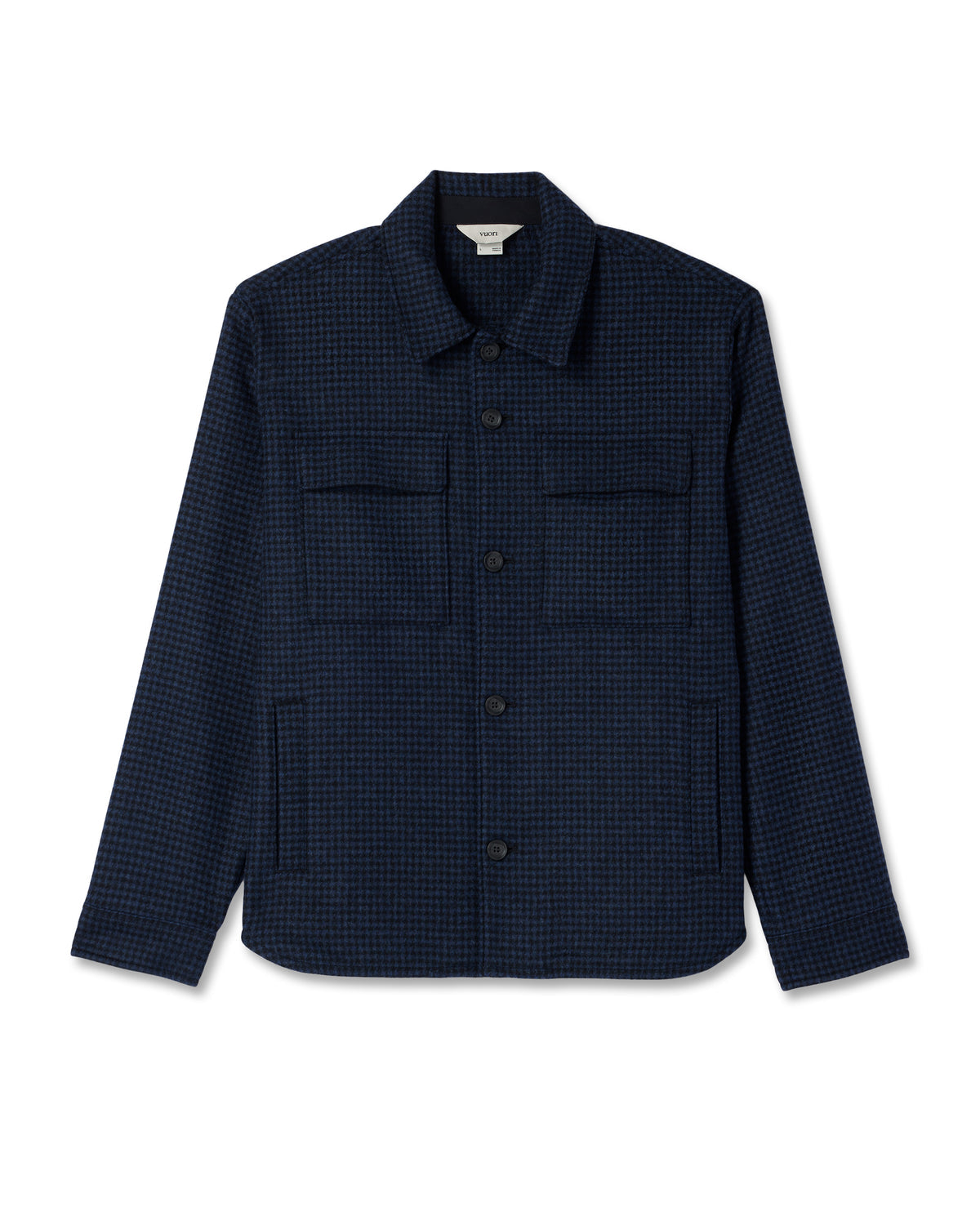 Vuori Ridge Natural Shirt Jacket Men's Navy Button-Up Jacket