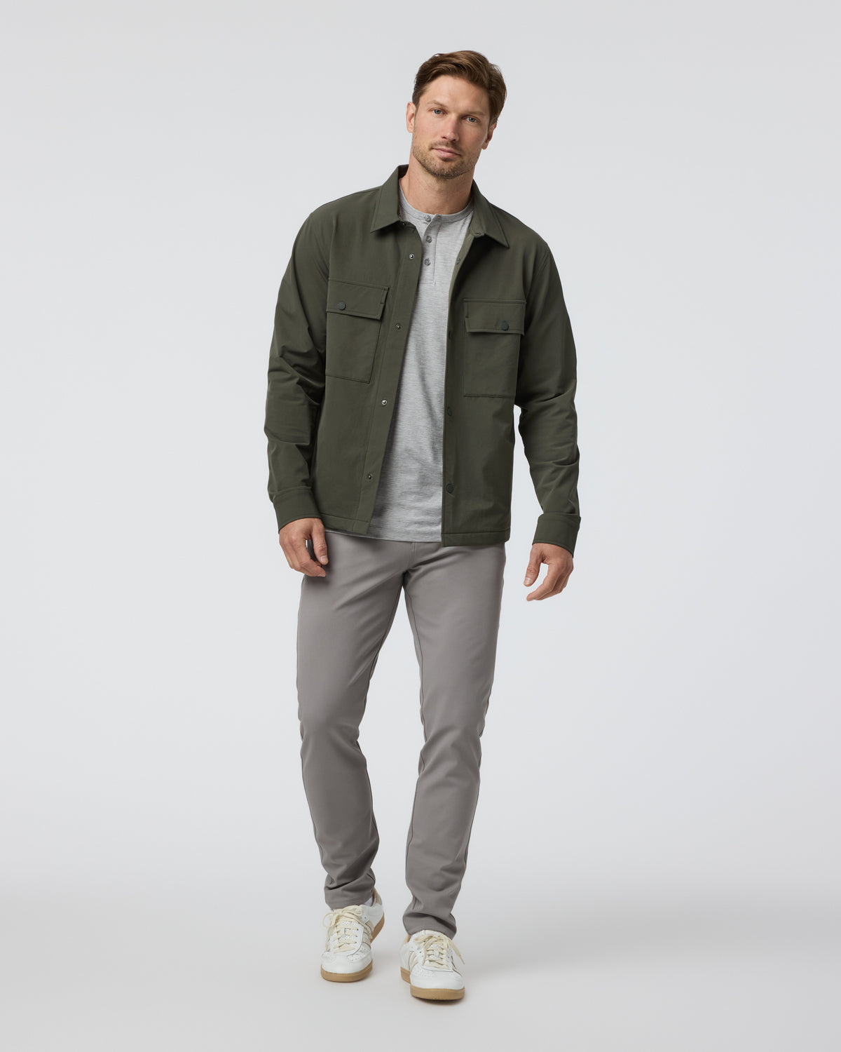 Vuori Lawson Tech Shirt Jacket Oregano