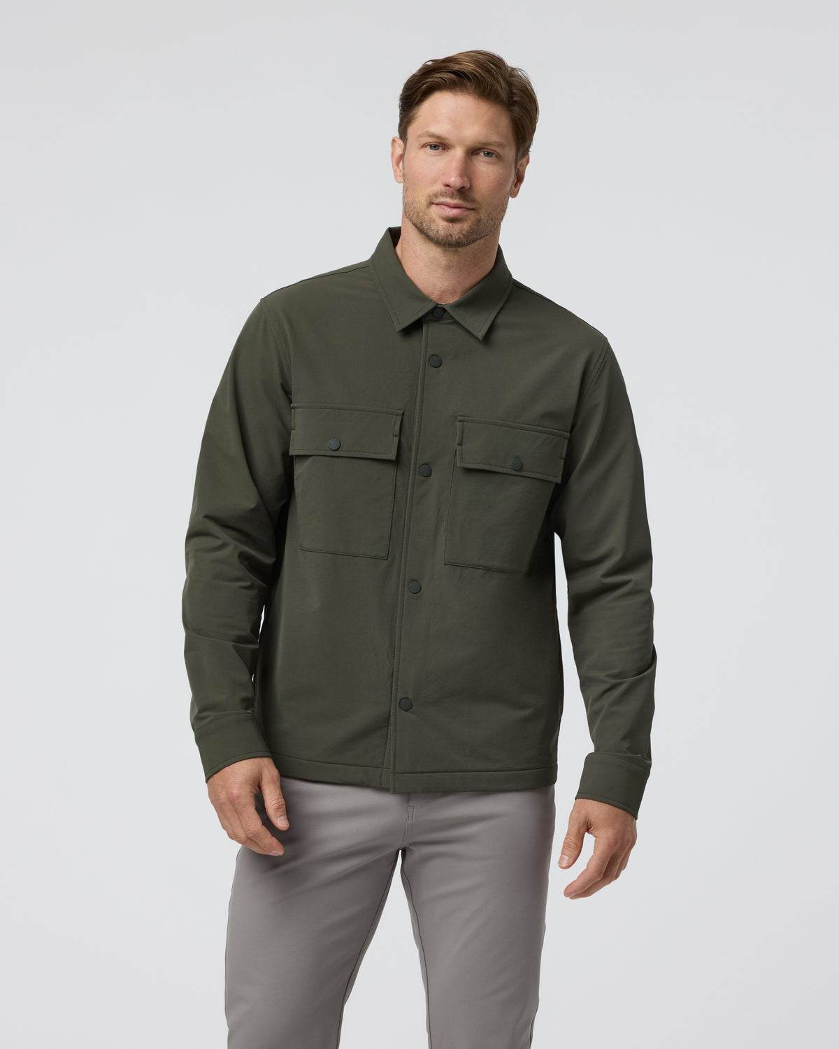 Vuori Lawson Tech Shirt Jacket Oregano