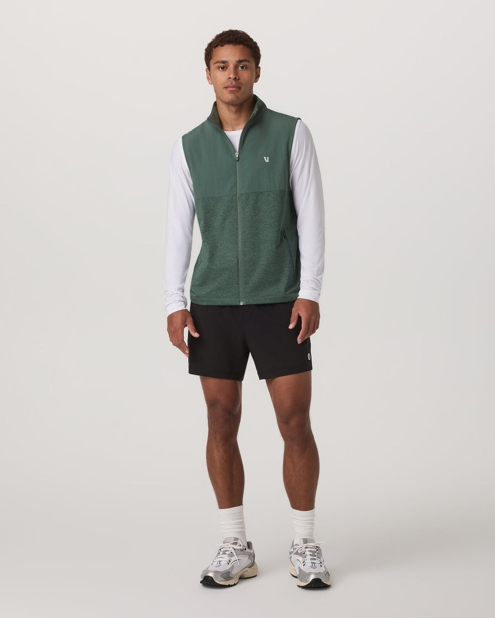 Vuori Sunday Element Vest Men's Agate Green Heather Vest
