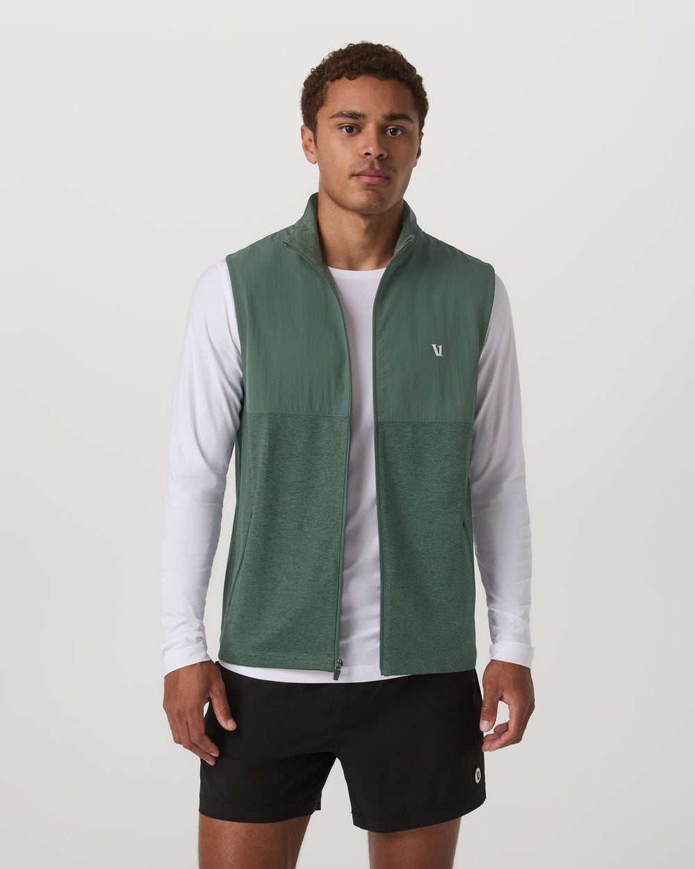Vuori Sunday Element Vest Men's Agate Green Heather Vest