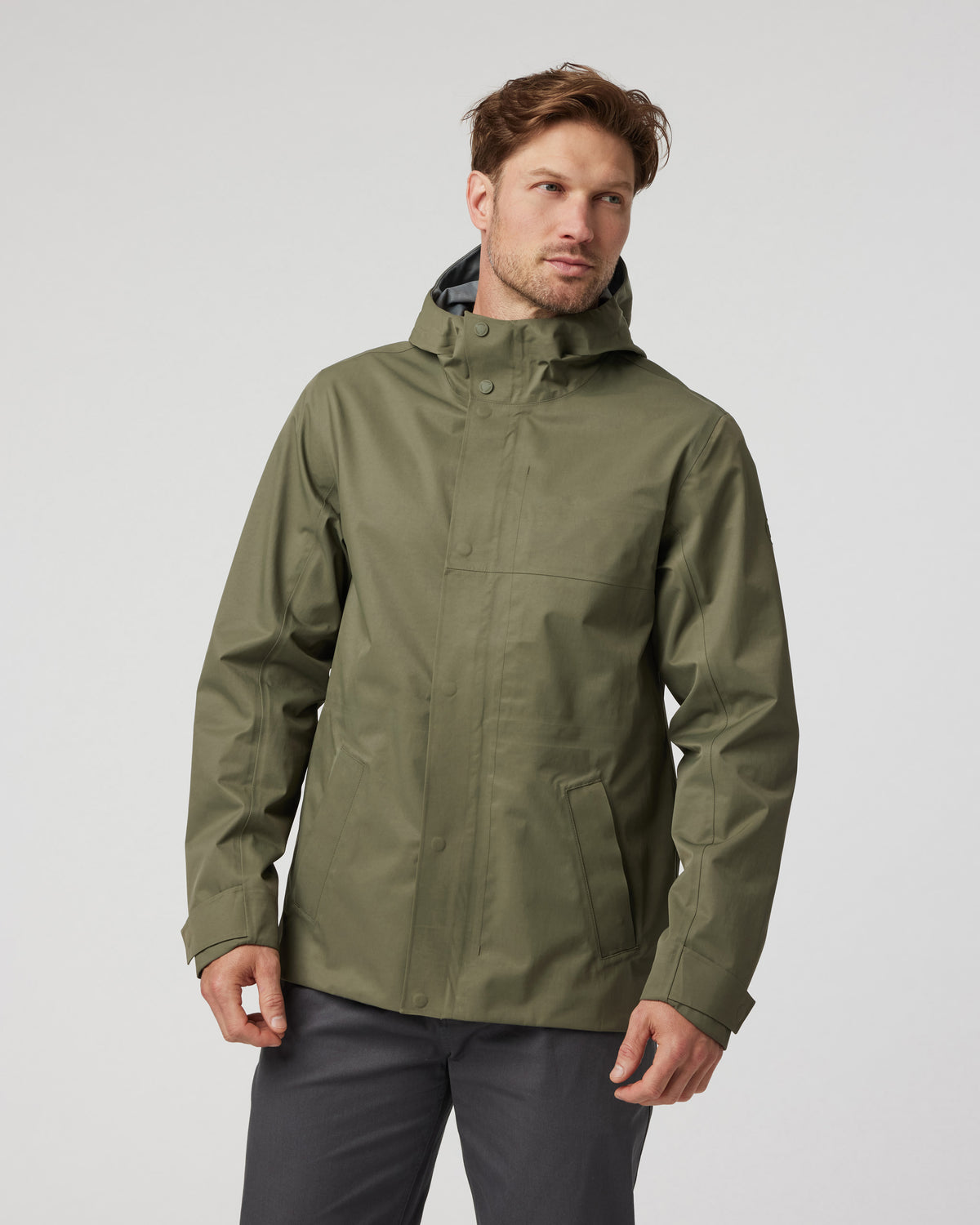 Vuori Tuuli Rain Jacket Men's Dark Metal Waterproof Jacket
