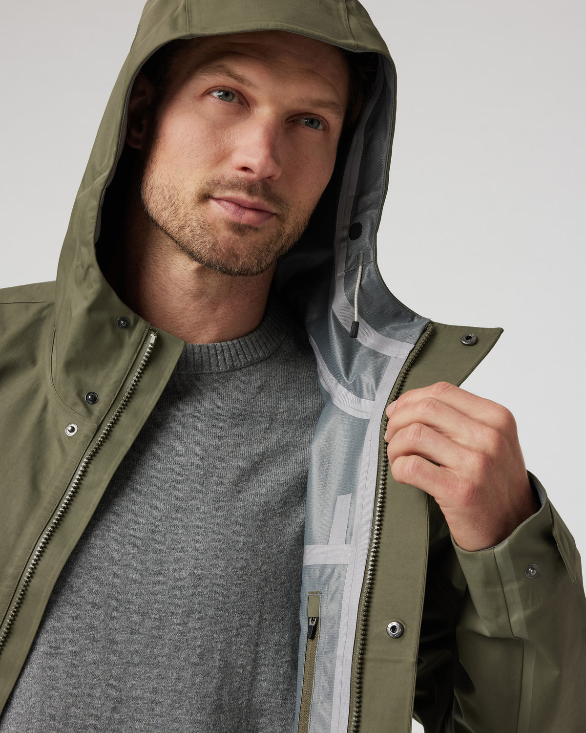 Vuori Tuuli Rain Jacket Men's Dark Metal Waterproof Jacket