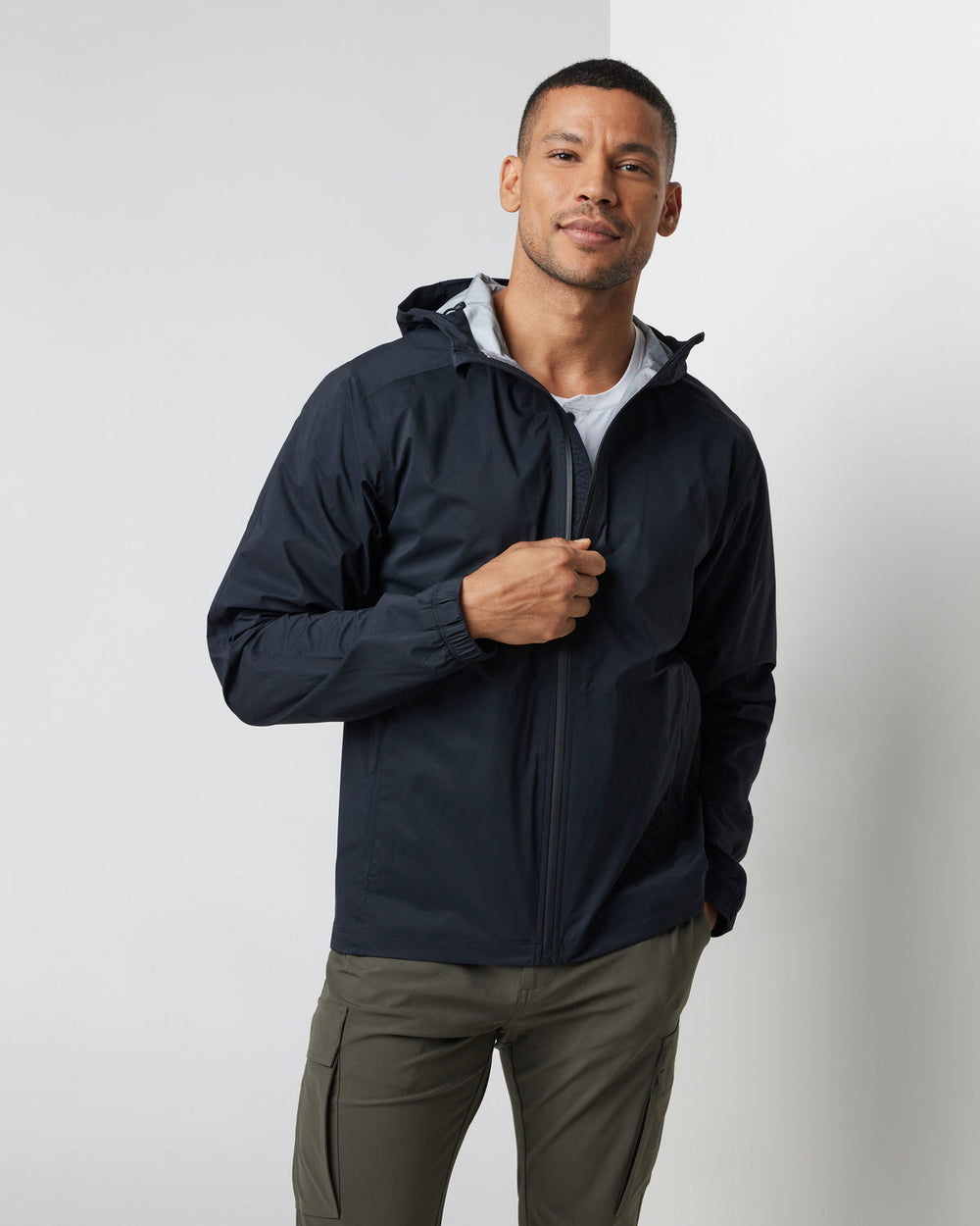 Vuori Rainstorm Packable Jacket Men's Black Rain Jacket