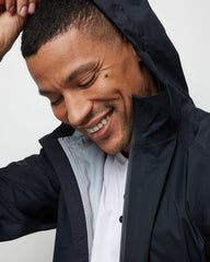 Vuori Rainstorm Packable Jacket Men's Black Rain Jacket