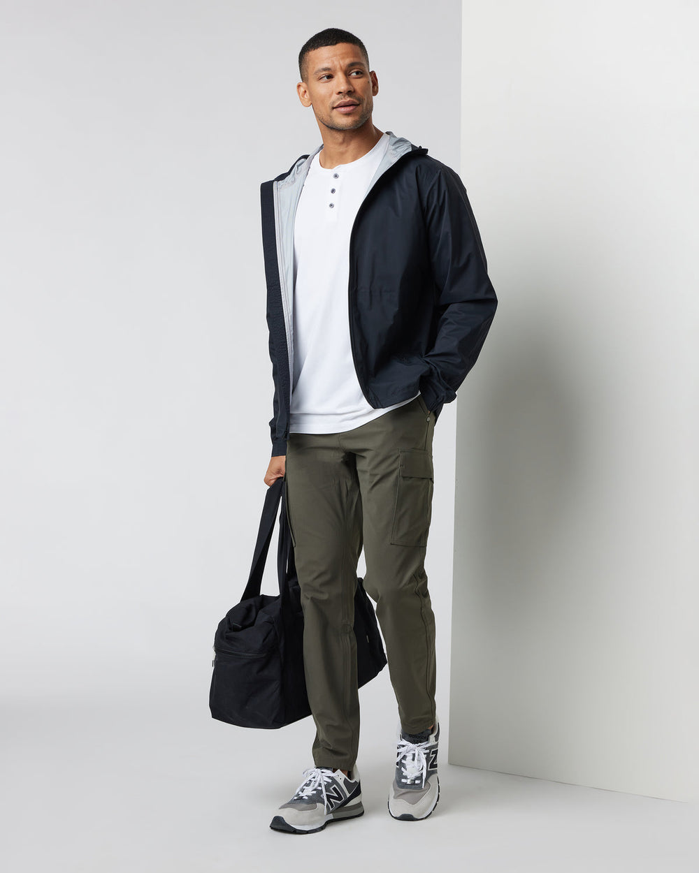 Vuori Rainstorm Packable Jacket Men's Black Rain Jacket