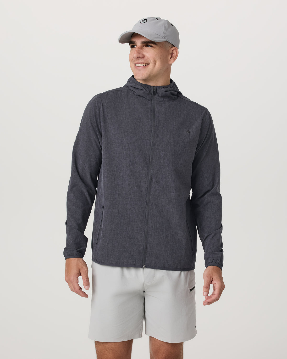 Vuori Outdoor Trainer Shell Men's Moonlight Hooded Jacket