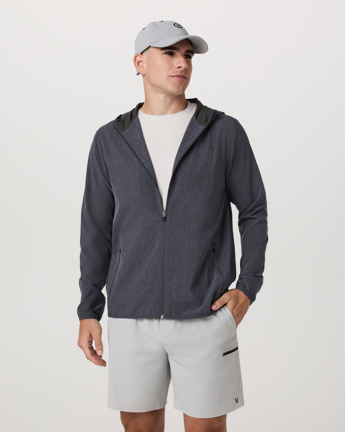 Vuori Outdoor Trainer Shell Men's Moonlight Hooded Jacket