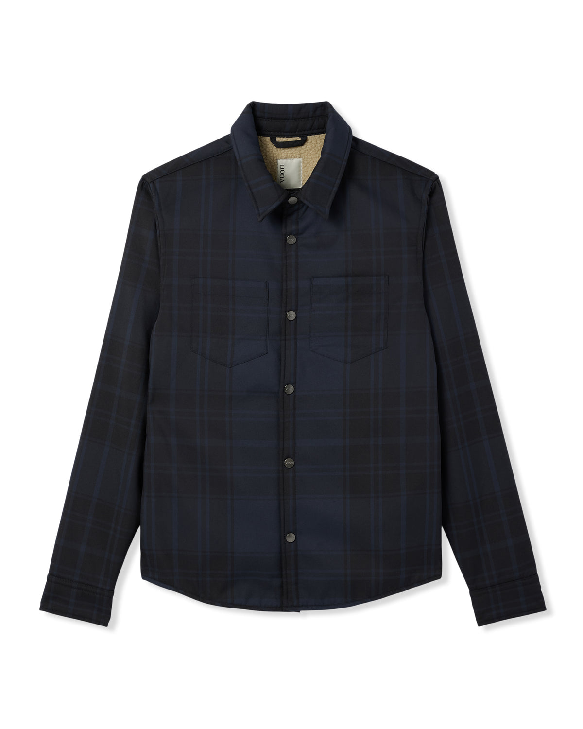 Vuori Coastside Shirt Jacket Men's Navy Fleece Shirt Jacket
