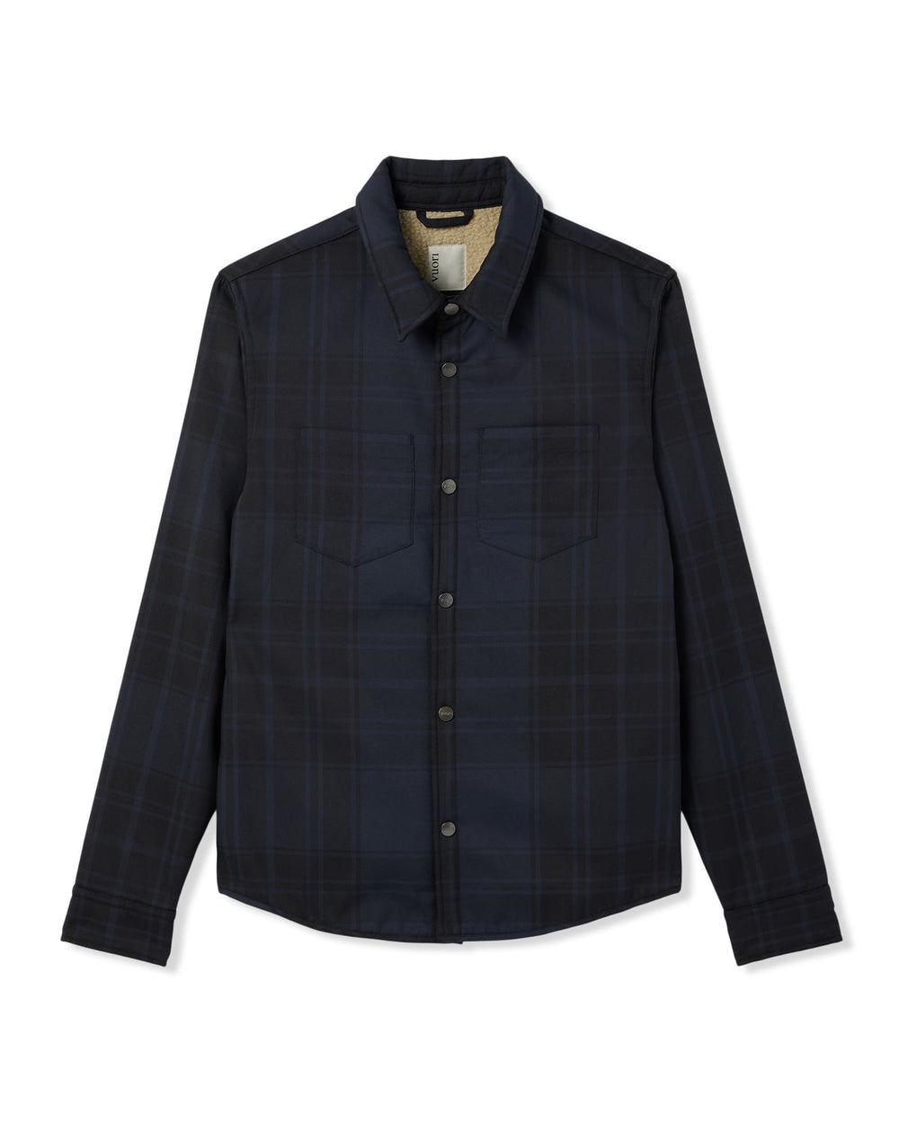Vuori Coastside Shirt Jacket Men's Navy Fleece Shirt Jacket