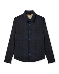 Vuori Coastside Shirt Jacket Men's Navy Fleece Shirt Jacket