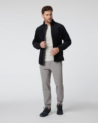 Vuori Fairfield Full Zip Jacket Men's Black Fleece Jacket