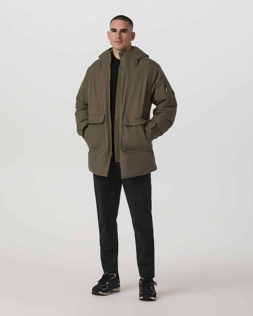 Vuori Bering Down Parka Warm Men's Oregano Jacket