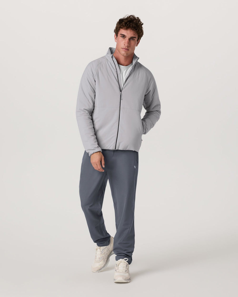 Vuori Malin Hybrid Jacket Men's Classic Fit Sea Fog Jacket