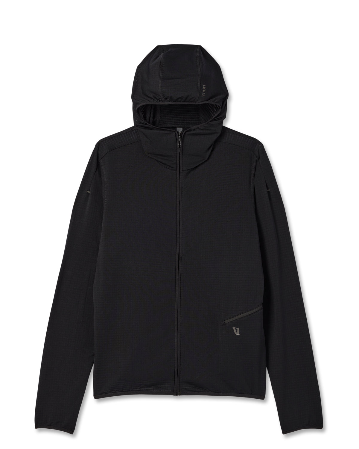Vuori Powergrid Full Zip Jacket 2.0 Men's Black Fleece Jacket