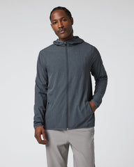 Vuori Outdoor Trainer Shell Dark Pewter Linen Texture