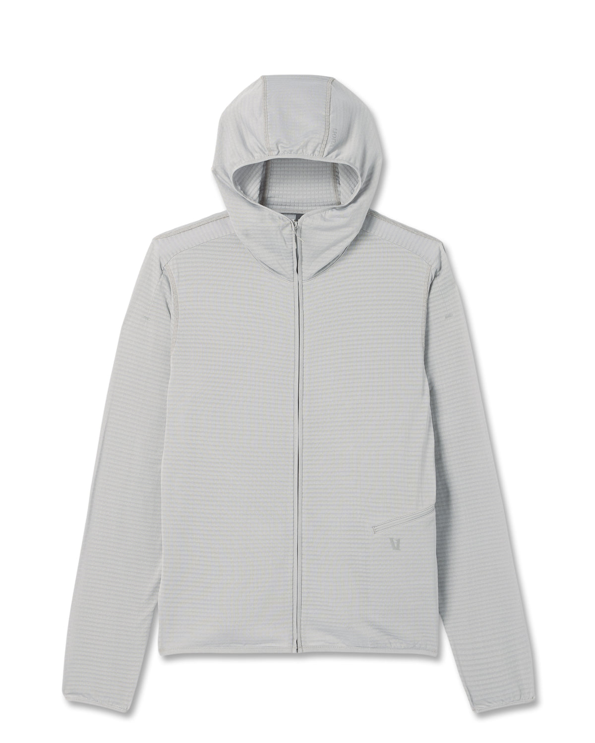 Vuori Powergrid Full Zip Jacket 2.0 Men's Sea Fog Fleece Jacket