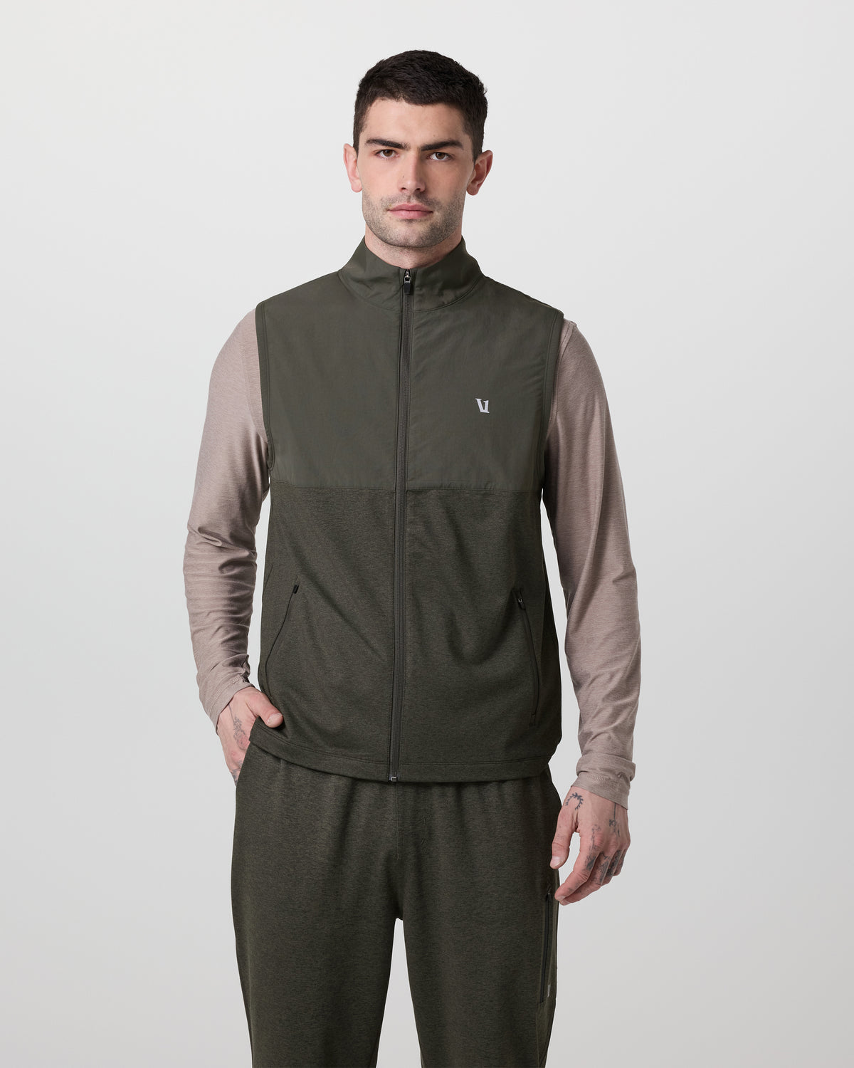 Vuori Sunday Element Vest Men's Kale Heather Vest