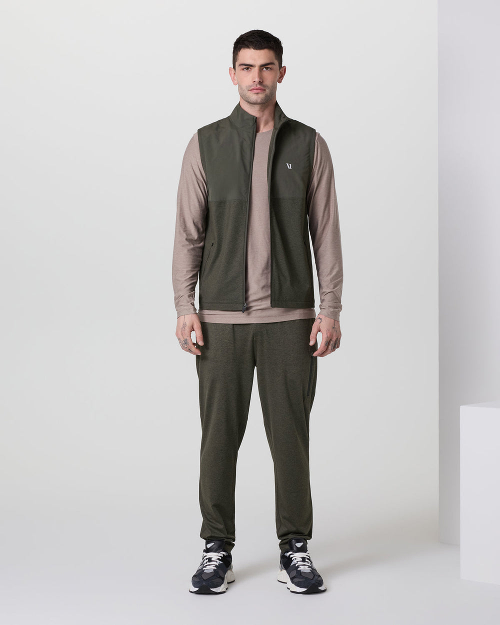 Vuori Sunday Element Vest Men's Kale Heather Vest