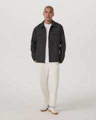Vuori Ridge Natural Shirt Jacket Men's Grey Button-Up Jacket
